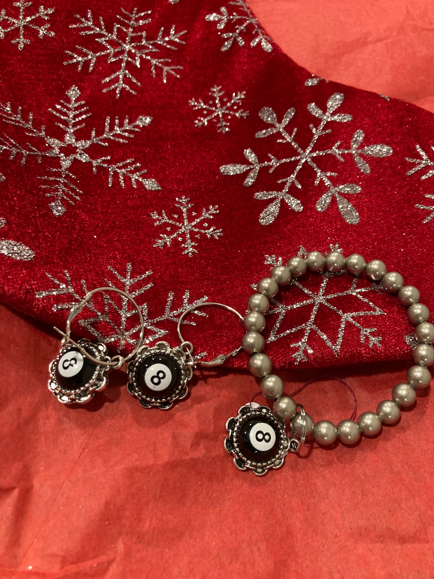 8 Ball Chunky Beaded Silver-plated Bundle