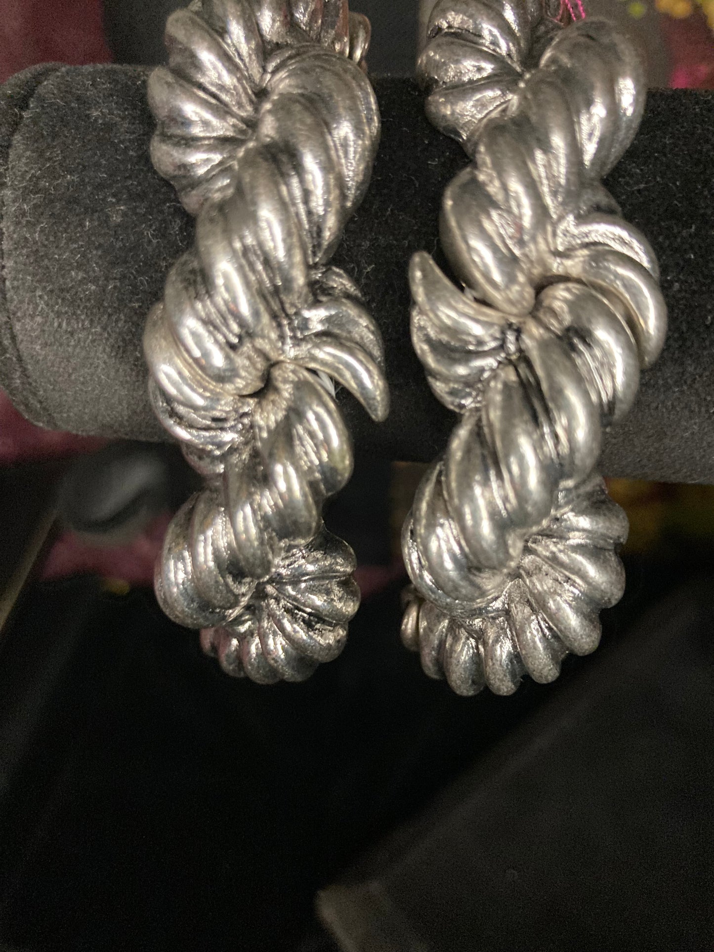 Large link Rope look bracelet Silverplated tarnish free