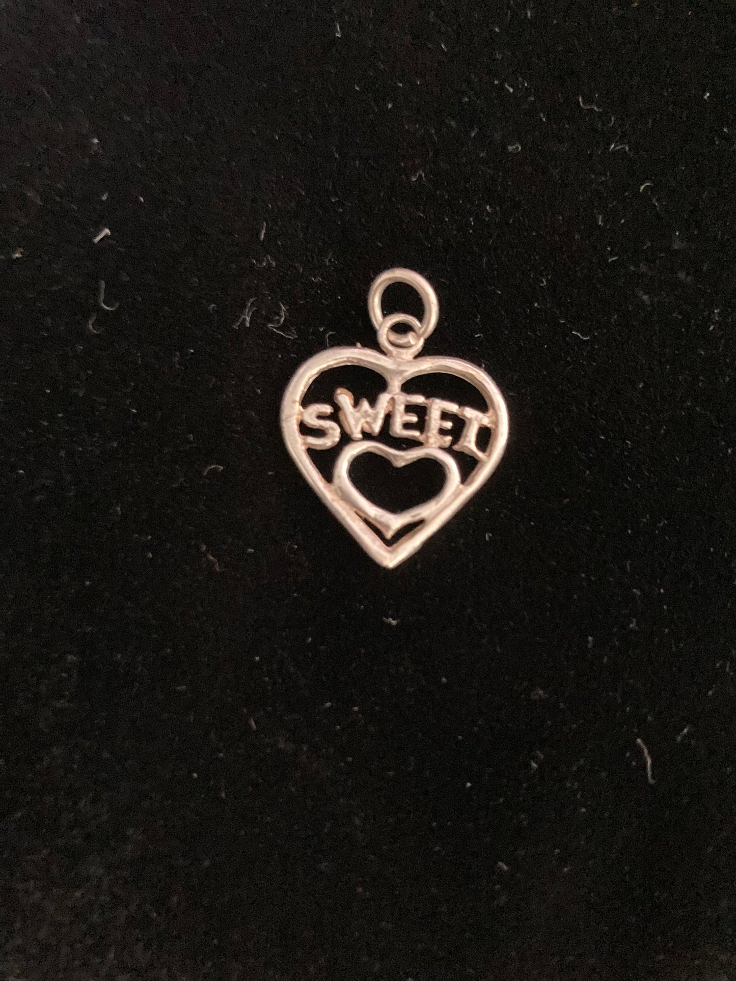 ZB-024 925 Sterling Silver SWEETHEART, engraved charm