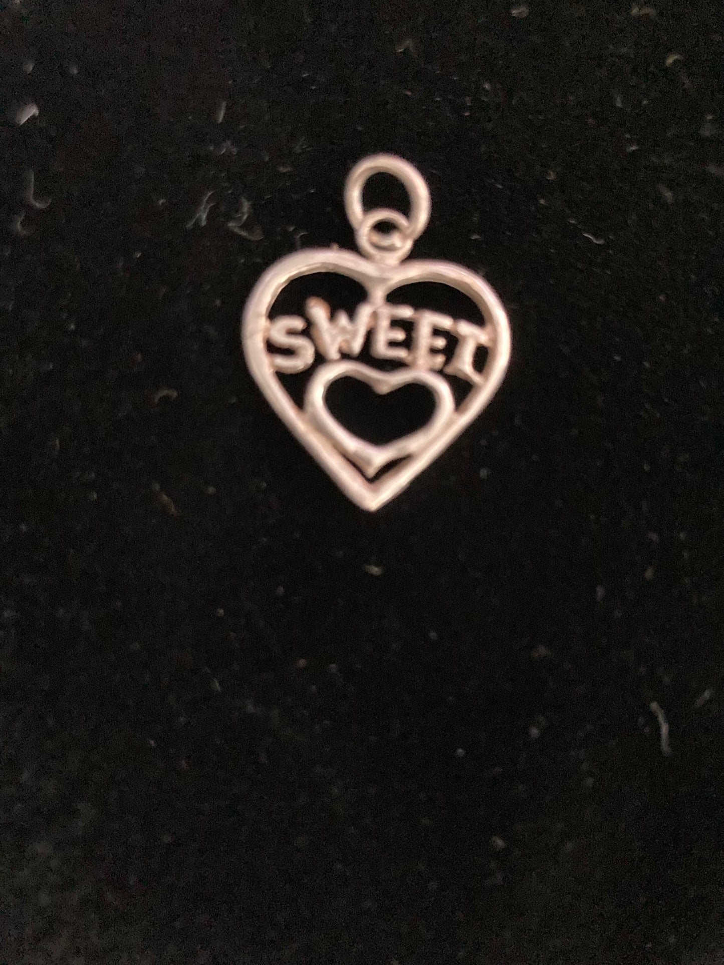 ZB-024 925 Sterling Silver SWEETHEART, engraved charm