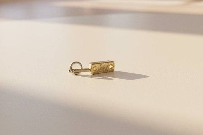 Cell Phone Charm Silver