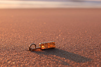 Silver Cell phone charm